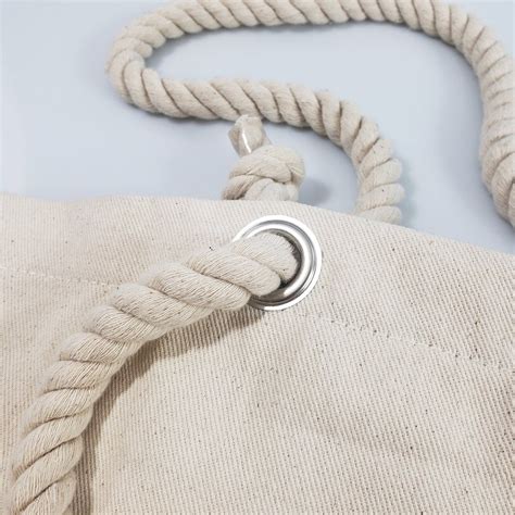 42 Ct Large Canvas Beach Tote Bag With Fancy Rope Handles By Case