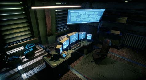 Artstation Cyberpunk Apartment Kitbash Hacker Room Unreal Engine