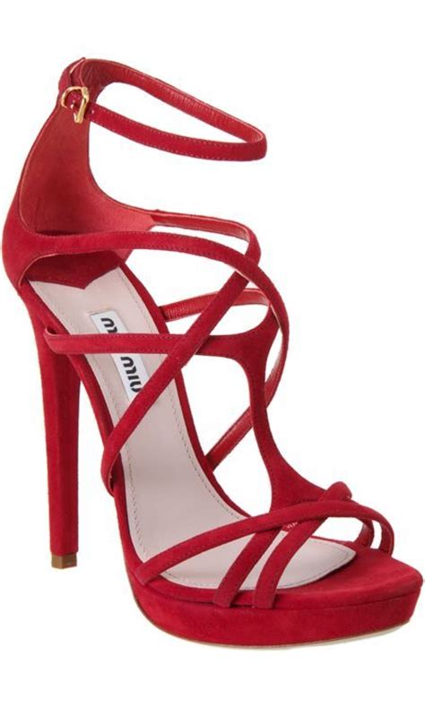 Red Sandal Ankle Straps Shoes Fashion And Latest Trends