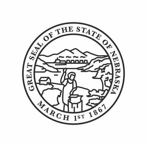 America Nebraska Seal State State Seal State Symbol Usa Icon
