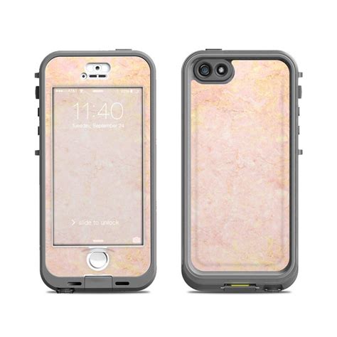 Rose Gold Marble Lifeproof Iphone Se 5s Nuud Case Skin