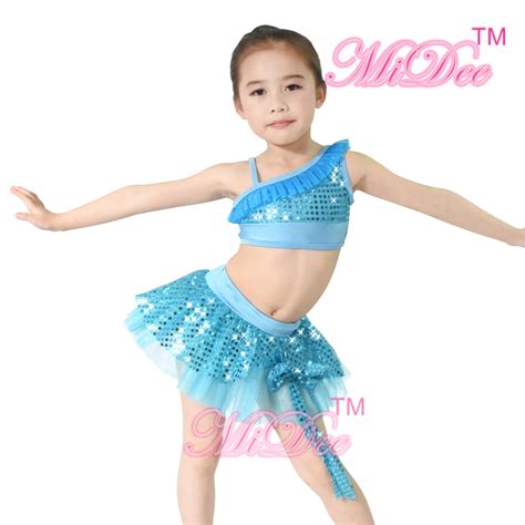 Midee Sequins Dance Costume 2 Pieces Stage Performance Costumes Lyrical