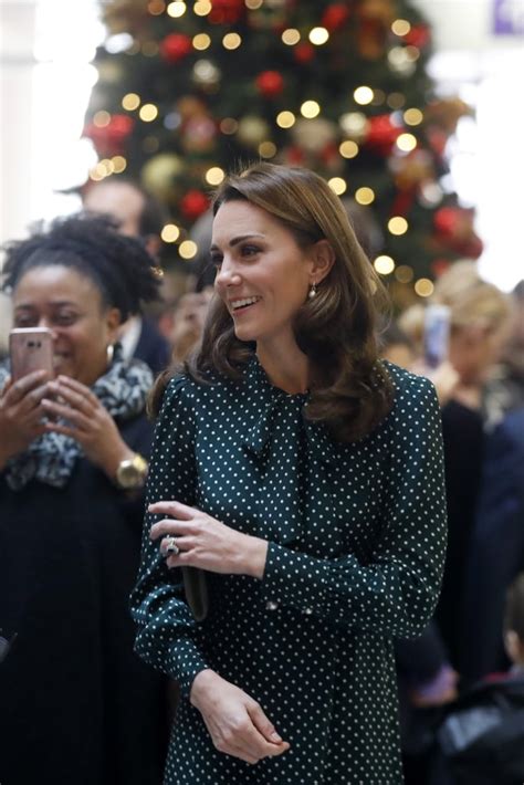 Kate Middleton Polka Dot Dress December 2018 Popsugar Fashion