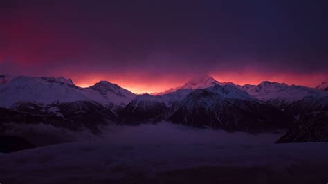 ❤ get the best hd wallpapers desktop 1920x1080 on wallpaperset. Download wallpaper 1920x1080 mountains, peaks, fog, sunset ...