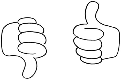 Thumbs Up And Down Clipart Best