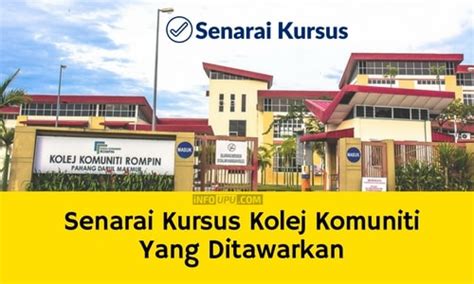 Kolej komuniti) system in malaysia provides a wide range of technical and vocational education training (tvet) courses. Senarai Kursus Kolej Komuniti Yang Ditawarkan Seluruh Malaysia