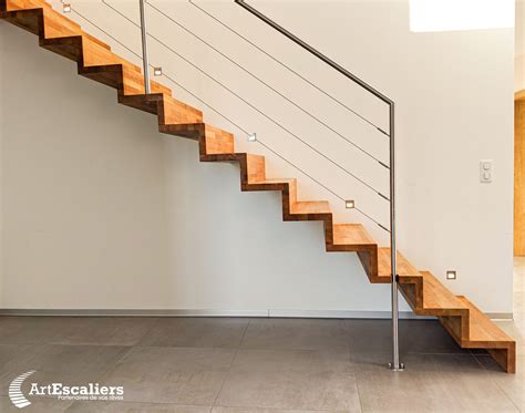 Escalier Design Marche Contremarche Sans Limon Art Escaliers