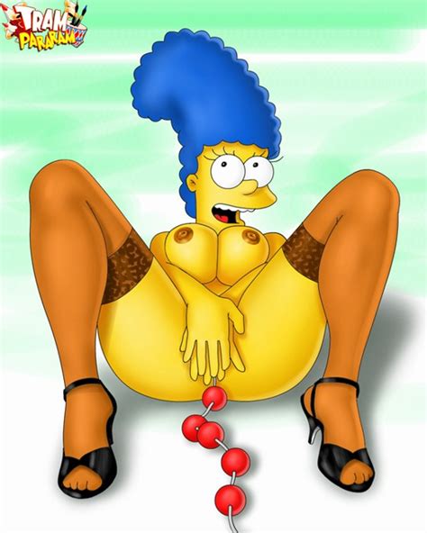 Tram Pararam Marge Simpson Playing With Anal Beads