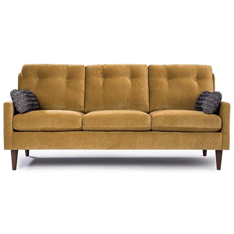 Best Home Furnishings Trevin Contemporary Small Scale Sofa Godby Home