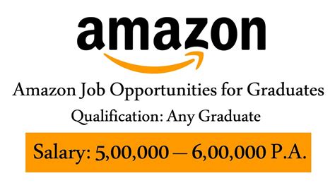 Amazon Job Opportunities For Graduates Any Graduate Can Apply Youtube