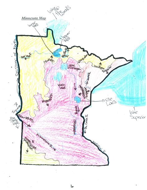 Earthscienceguy Minnesota Continental Divide Student Map
