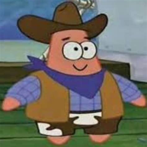 Patrick Star Cowboy Meme