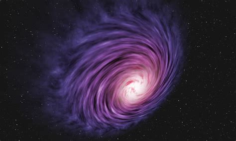 Purple Spiral Galaxy In Deep Stock Footage Video 100 Royalty Free