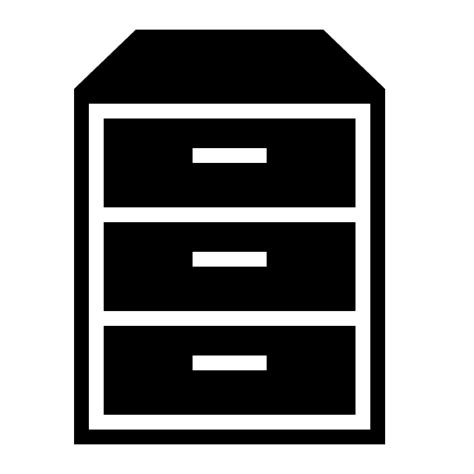 Filing Cabinet Icon 13709 Free Icons Library