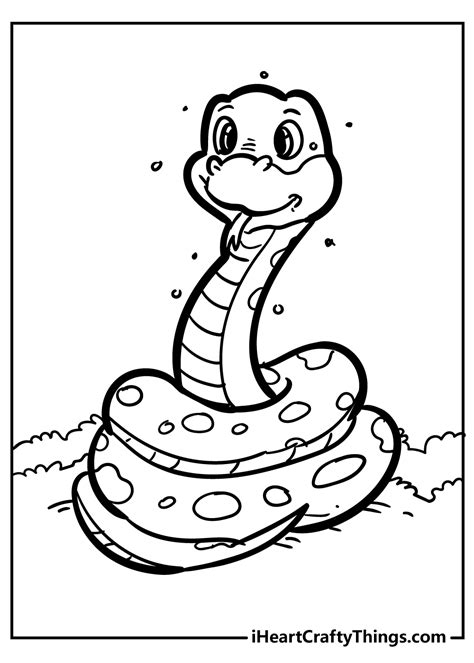 Cute Cartoon Snakes Coloring Pages Coloring Pages Out