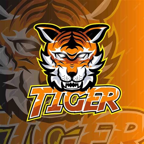 Premium Vector Tiger Esports Emblem Gaming Logo Template