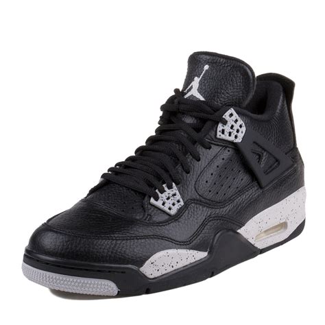 Nike Mens Air Jordan 4 Retro Ls Oreo Blacktech Grey 314254 003