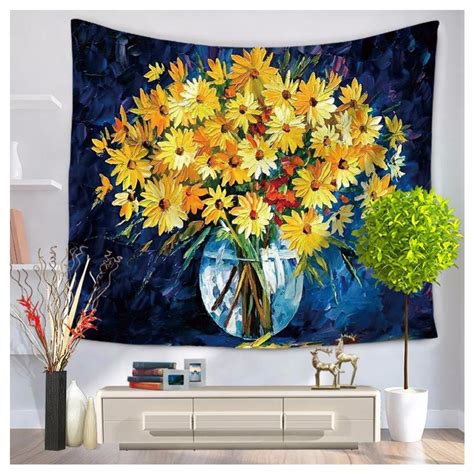 Vintage Flowers Floral Tapestry Wall Hanging Wall Art Home Decor Boho