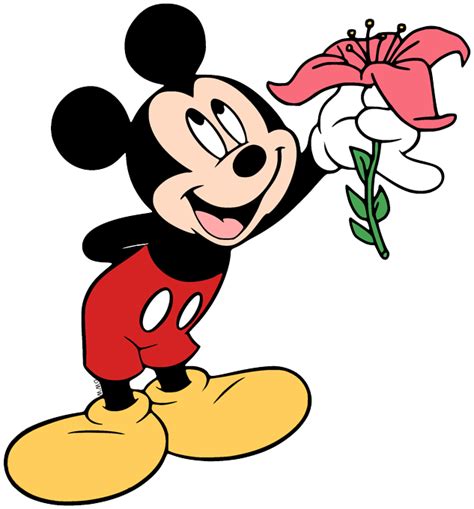 Mickey Mouse Flower Clip Art