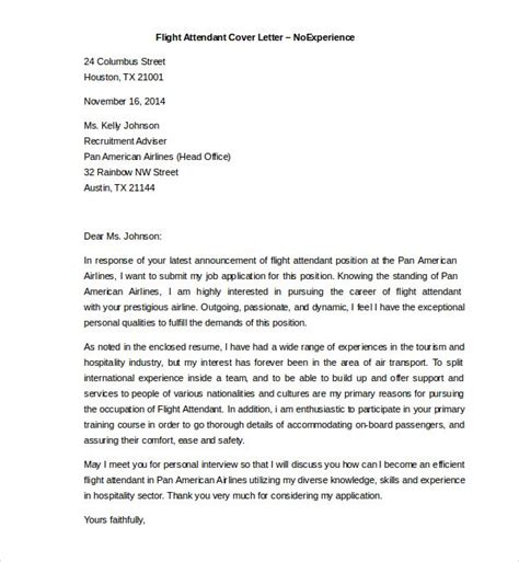 flight attendant cover letter template   flight