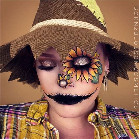 40 Scarecrow Makeup Ideas For Halloween The Glossychic Halloween