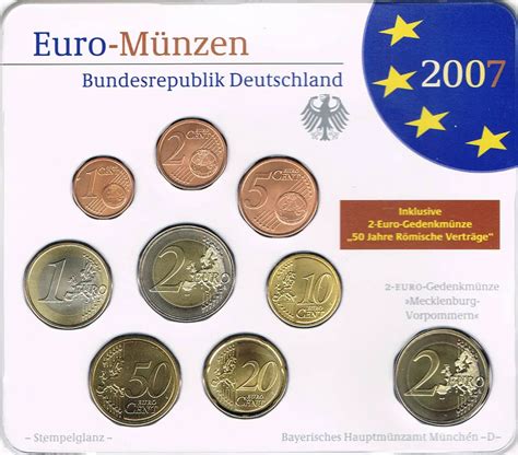 Germany Euro Coin Sets 2007 Value Mintage And Images At Euro Coinstv