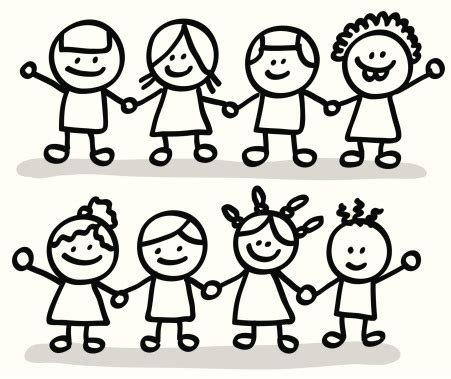 Multiple sizes and related images are all free on clker.com. Group of friends clipart black and white 2 » Clipart Station