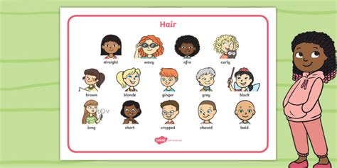 We Are All Different Hair Word Mat Teacher Made
