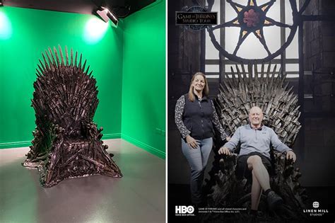 Game Of Thrones Studio Tour Green Screen Throne Green And Reality