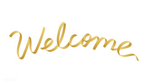 Shiny welcome calligraphy | Free transparent png - 1234486