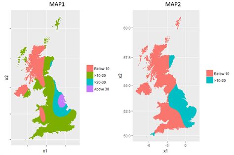 Gis Same Colour Palettes For Two Different Maps In Ggplot Math