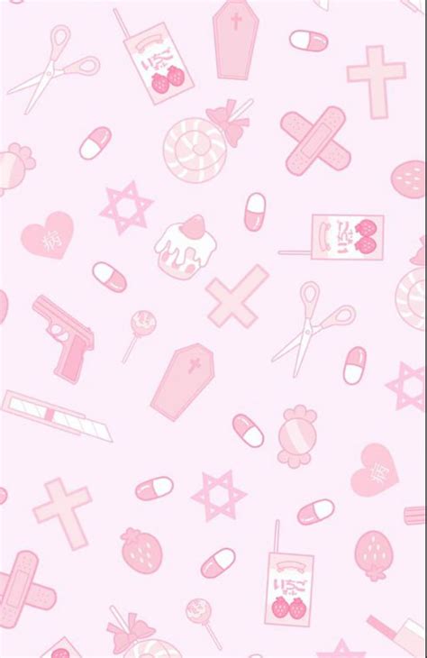 pink grunge goth kawaii kawaii pastel pink goth pink gun pink pills hd phone wallpaper