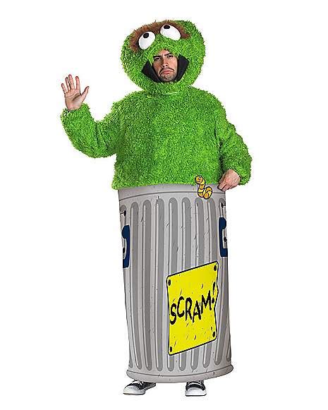 Adult Oscar The Grouch Costume Sesame Street
