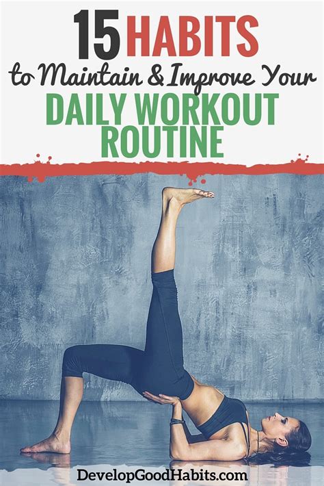 15 Habits To Improve Your Daily Workout Routine