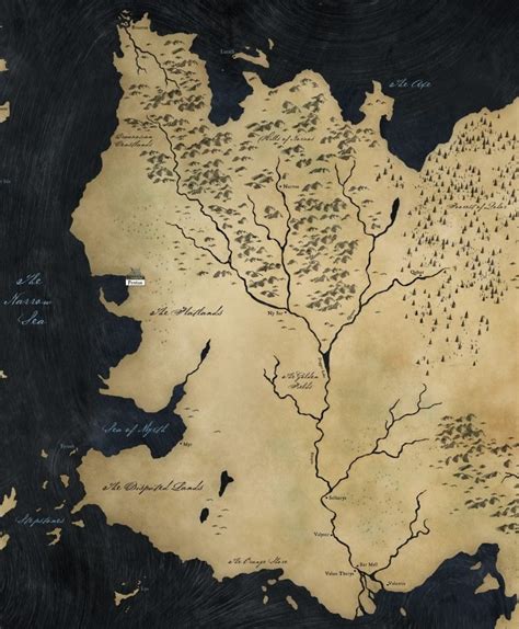 Game Of Thrones Map Explained Westeros Seven Kingdoms
