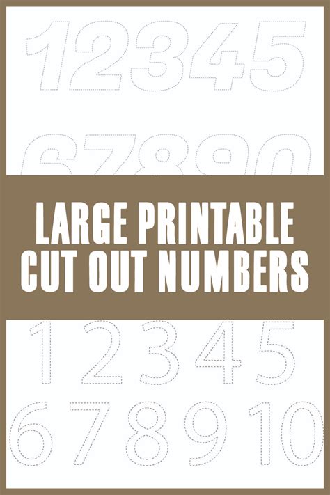Best Large Printable Cut Out Numbers PDF For Free At Printablee