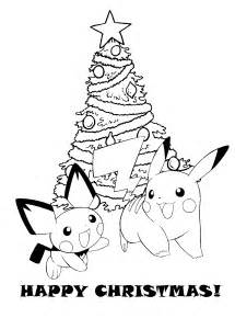 Pokemon Christmas Coloring Pages Sketch Coloring Page