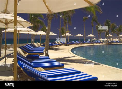 Resort Pool Mexico Stock Photo Alamy