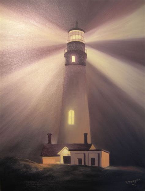 My Artwork Lighthouse Painting Night Painting Lighthouse