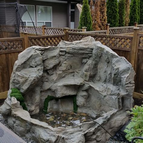 Rocky Waterfall Custom Artificial Rock Waterfalls Vancouver Bc Canada