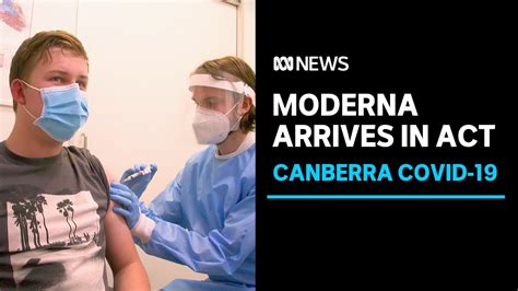 Young Canberrans Lining Up For Their First Moderna Vaccine Open For 12