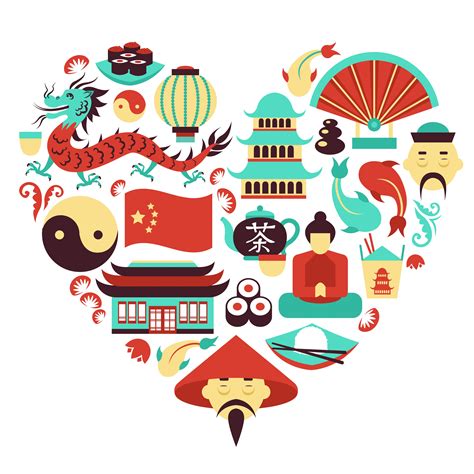 Corazón De Simbolos De China 439179 Vector En Vecteezy