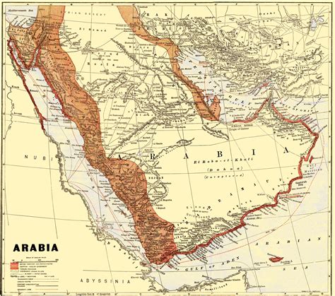 Historical Maps Of Saudi Arabia
