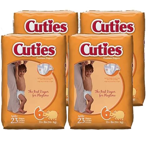 Buy Cuties Baby Diapers Size 6 23 Count Pack Of 4 Online At Low