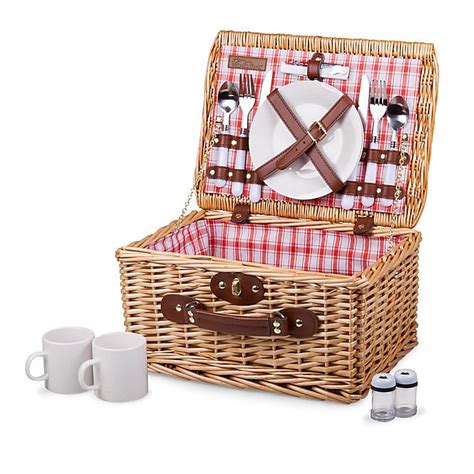 Picnic Time® Catalina Picnic Basket In Plaid Bed Bath And Beyond