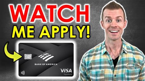 Watch Me Apply Bank Of America Premium Rewards Credit Card Youtube