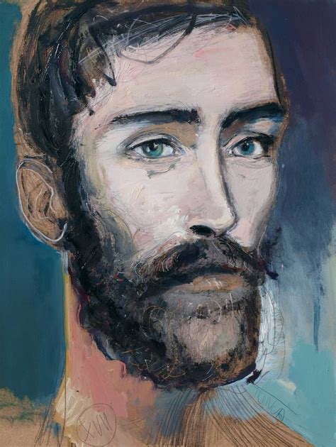 Portrait Of A Bearded Man 2 Painting By Catalin Ilinca Painting