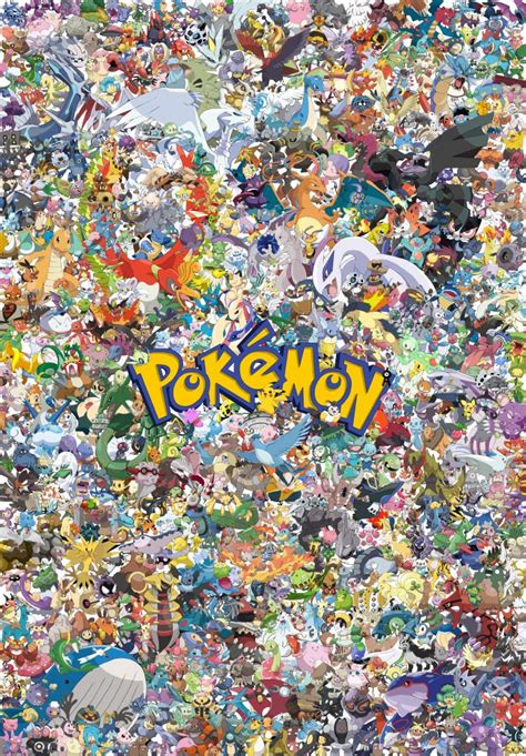 Pokemon Collage Truly Amazing Artist I Left A Comment Requesting The