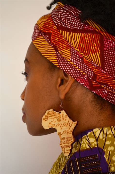 Simply Me Africa Earrings African Inspired Jewelry Africa Earrings