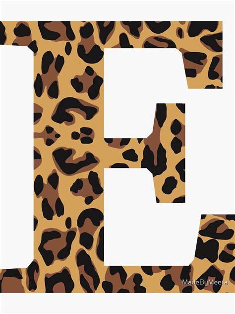 Printable Leopard Print Letters
